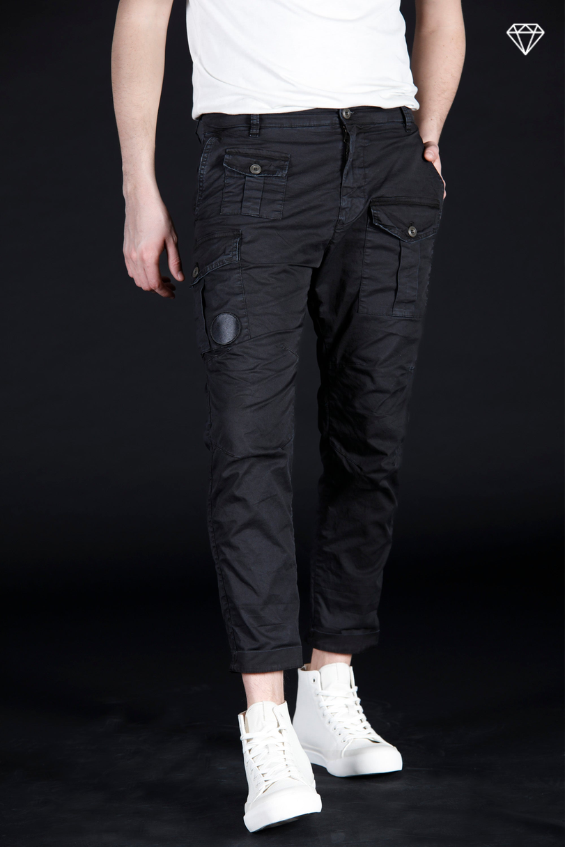 George Coolpocket pantalon cargo homme en coton pima léger logo edition carrot fit ①