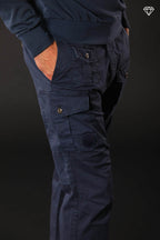 George Coolpocket pantalón cargo hombre en algodón pima ligero logo edition carrot fit ①