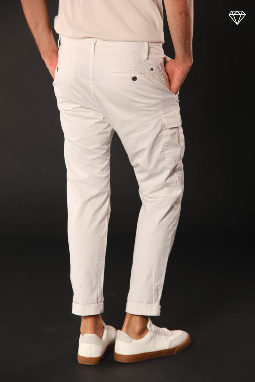 George Coolpocket pantalón cargo hombre en algodón pima ligero logo edition carrot fit ①