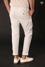 George Coolpocket pantalón cargo hombre en algodón pima ligero logo edition carrot fit ①
