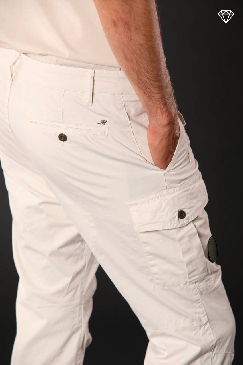 George Coolpocket pantalón cargo hombre en algodón pima ligero logo edition carrot fit ①