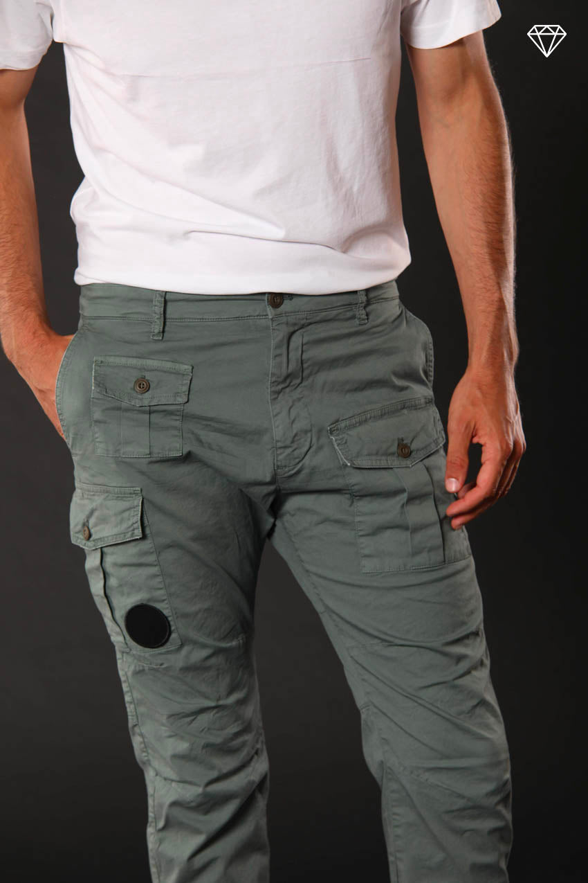 George Coolpocket Herren Cargo Hose aus leichtem Pima-Baumwoll-Stretch LTD Carrot Fit ①