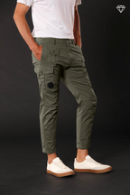 George Coolpocket pantalón cargo hombre en algodón pima ligero logo edition carrot fit ①