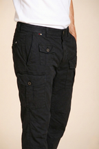 George Coolpocket men's cargo pants in lightweight stretch twill Logo Edition carrot fit ①