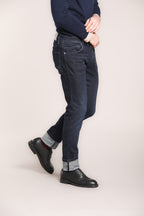 Foto 3 Harris pantalone 5 tasche uomo in denim stretch slim fit