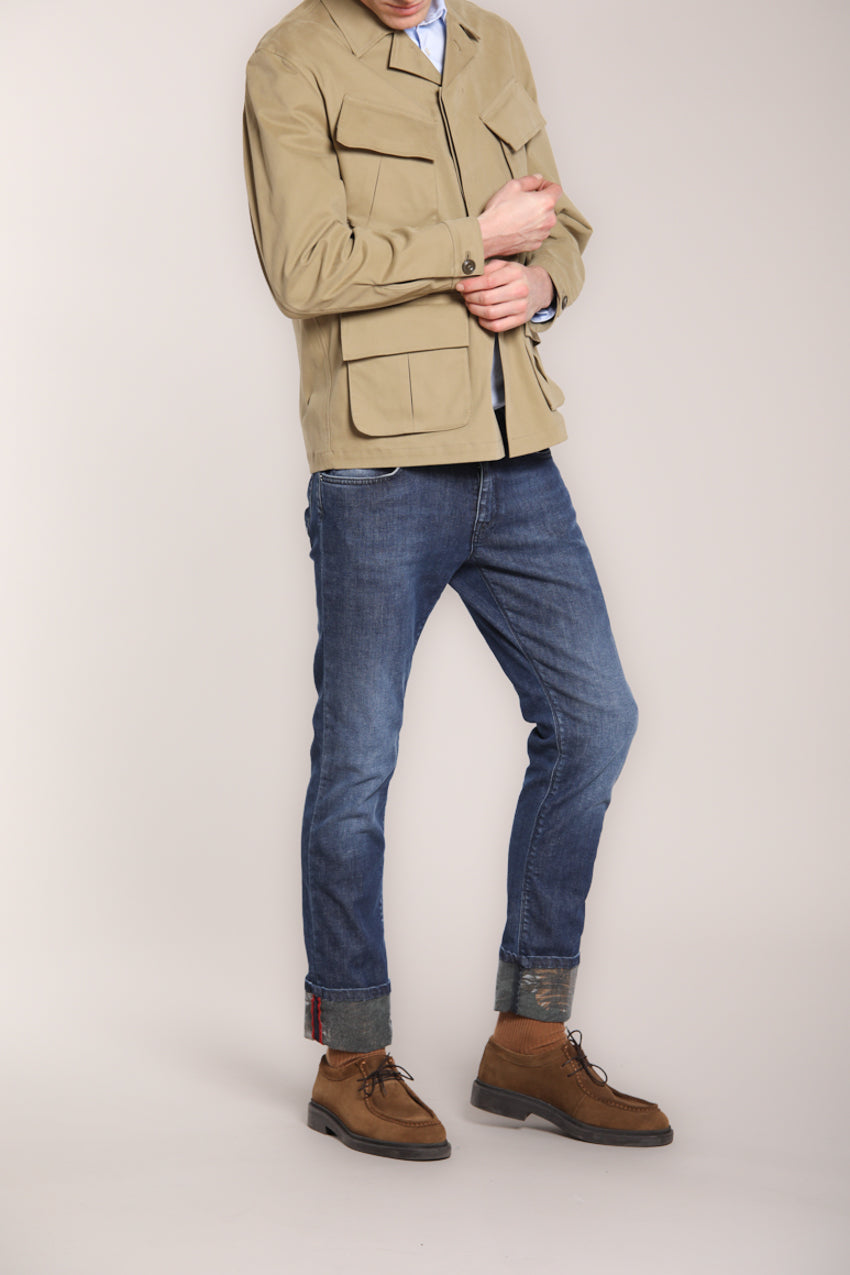 Foto 3 Harris pantalone 5 tasche uomo in denim stretch slim fit