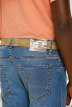 Harris pantalon 5 poches homme en denim imprimé camouflage slim fit