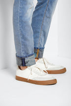 Harris pantalón 5 bolsillos hombre en denim lavado claro estampado Hawaii slim fit