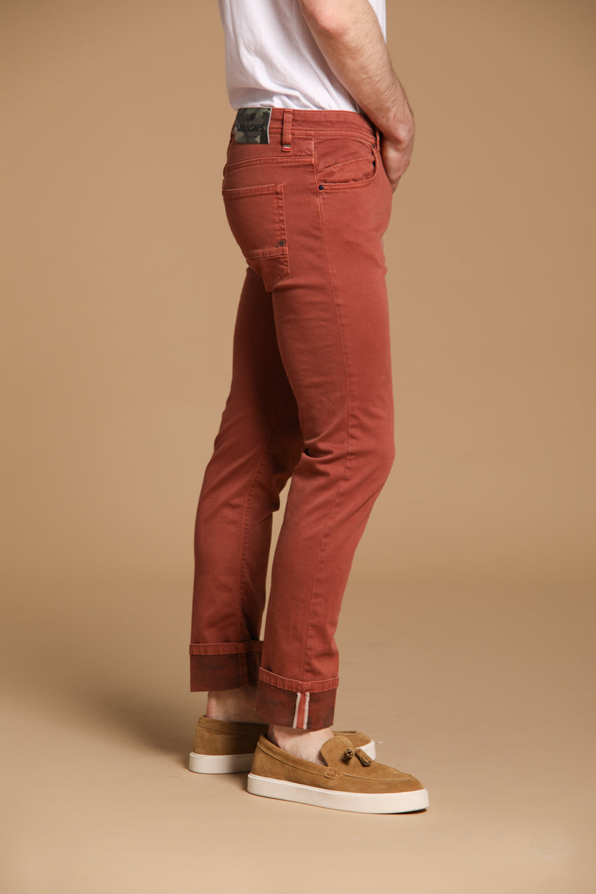 Harris 5 bolsillos pantalón hombre en gabardina con fantasia camuflaje slim fit