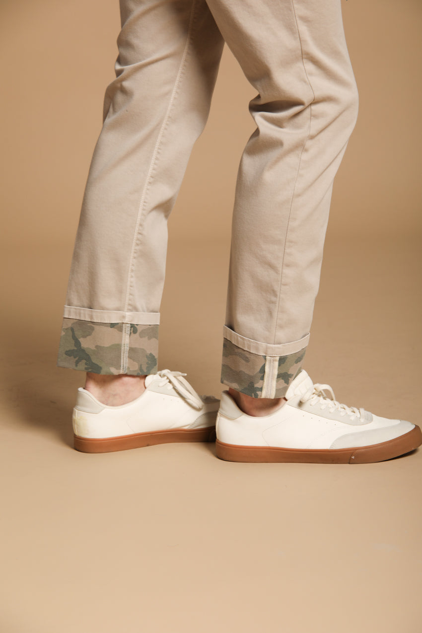 Harris 5 tasche pantalone uomo in gabardina con fantasia camouflage slim fit