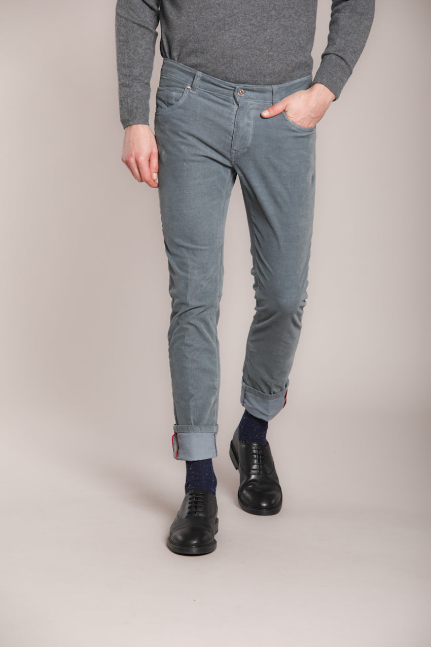 Foto 1 Harris pantalone 5 tasche uomo in velluto 1000 righe slim fit