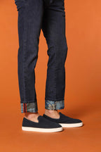 Milano Under 5 Bolsillos chino hombre en denim con estampado interno safari slim fit 
