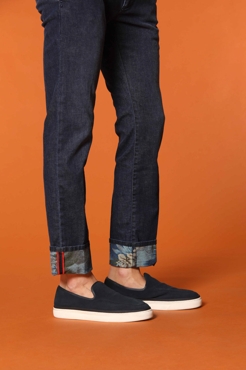 Milano Under 5 Bolsillos chino hombre en denim con estampado interno safari slim fit 