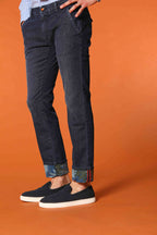 Milano Under 5 Bolsillos chino hombre en denim con estampado interno safari slim fit 