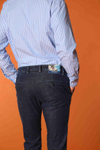 Milano Under 5 Bolsillos chino hombre en denim con estampado interno safari slim fit 