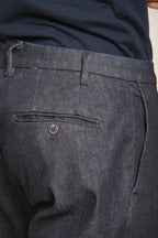Foto 2 New York Time 1 Pinces pantalone chino uomo in denim stretch regular fit