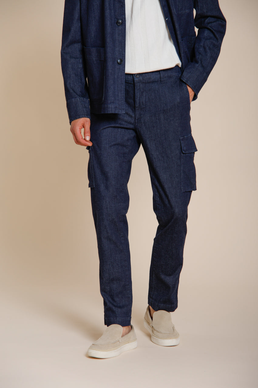 Chile pantalon cargo homme en denim regular fit