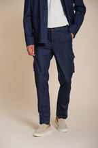 Chile pantalon cargo homme en denim regular fit