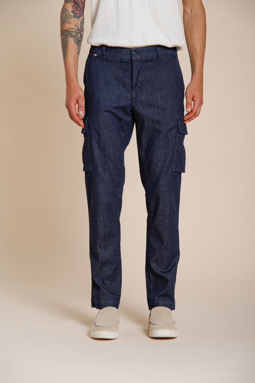Chile pantalon cargo homme en denim regular fit