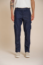 Chile pantalon cargo homme en denim regular fit