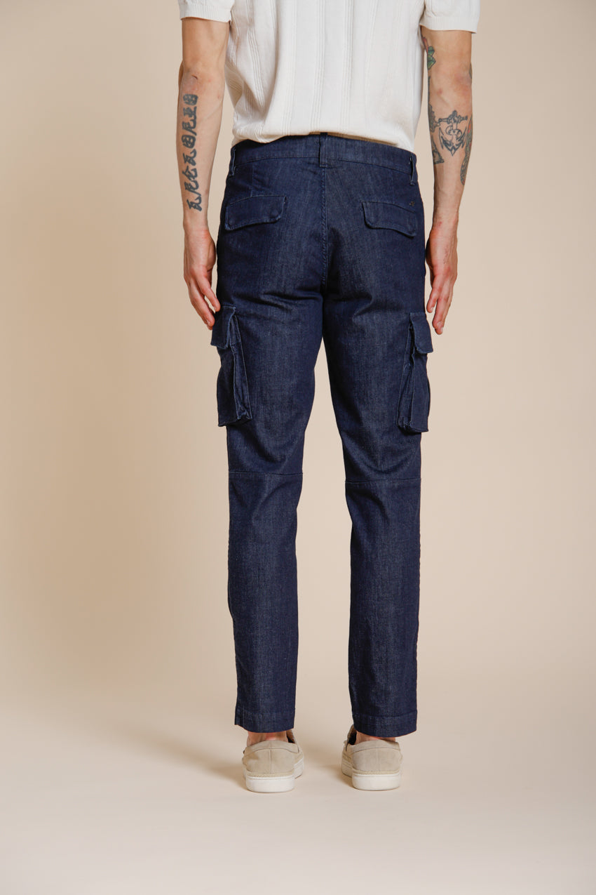 Chile pantalon cargo homme en denim regular fit
