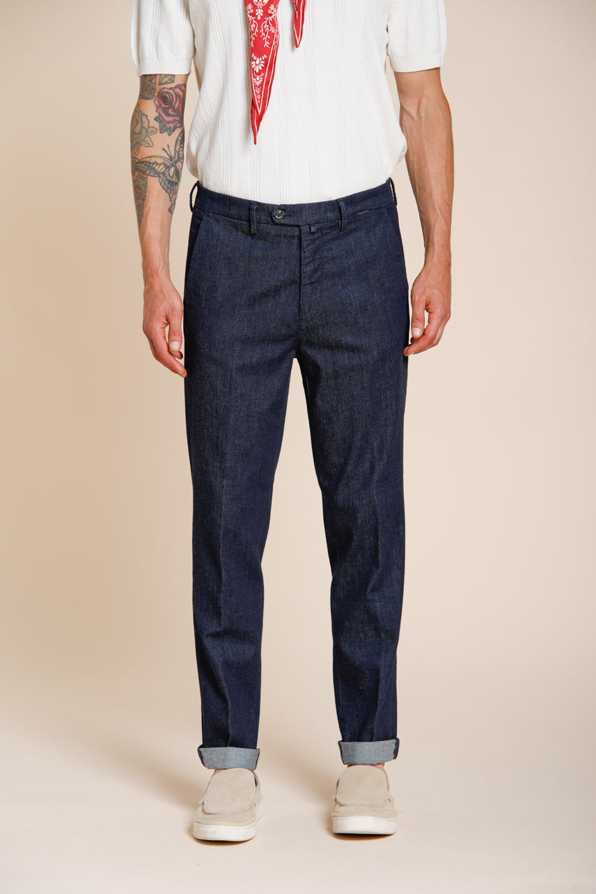 Boston pantalon chino homme en denim relaxed fit