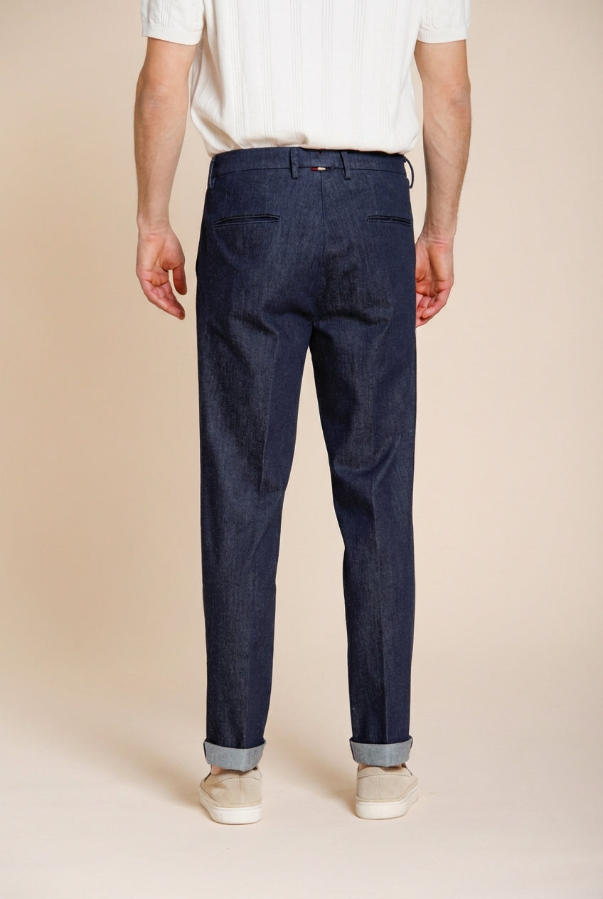 Boston pantalón chino hombre en denim relaxed fit