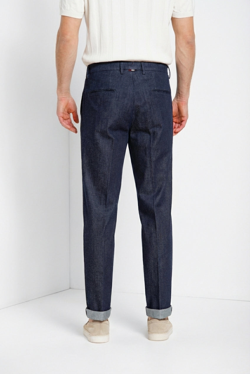 Boston men's chino pants in denim relaxed fit