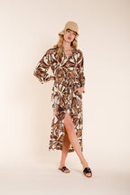 Colette Dress New women's dress in floral pattern canvas