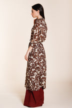 Nicole Dress abito donna in mussola di cotone stampa ramage