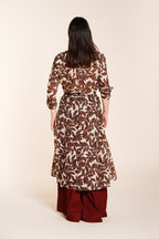 Nicole Dress abito donna in mussola di cotone stampa ramage