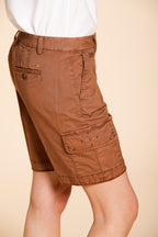 Chile bermuda cargo mujer en twill ligero stretch slim fit