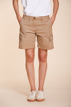 Chile women's cargo bermuda in lightweight stretch twill slim fit