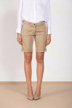 New York bermuda chino femme en satin stretch slim fit