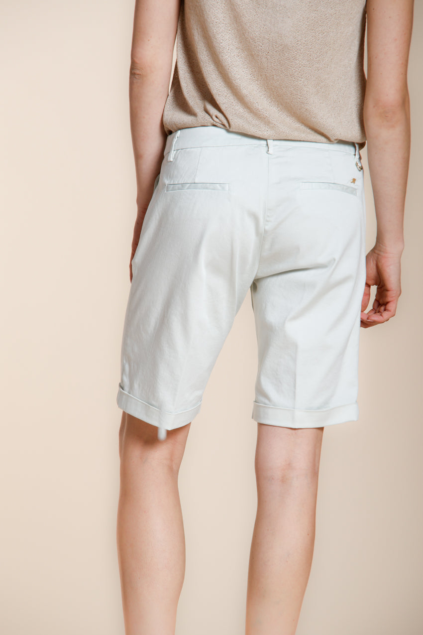 New York Bermuda Chino Damen aus Satin Stretch slim fit