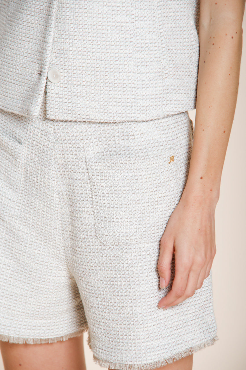 Jolie Bermuda Chino Damen aus Reiskorn-Jersey relaxed fit