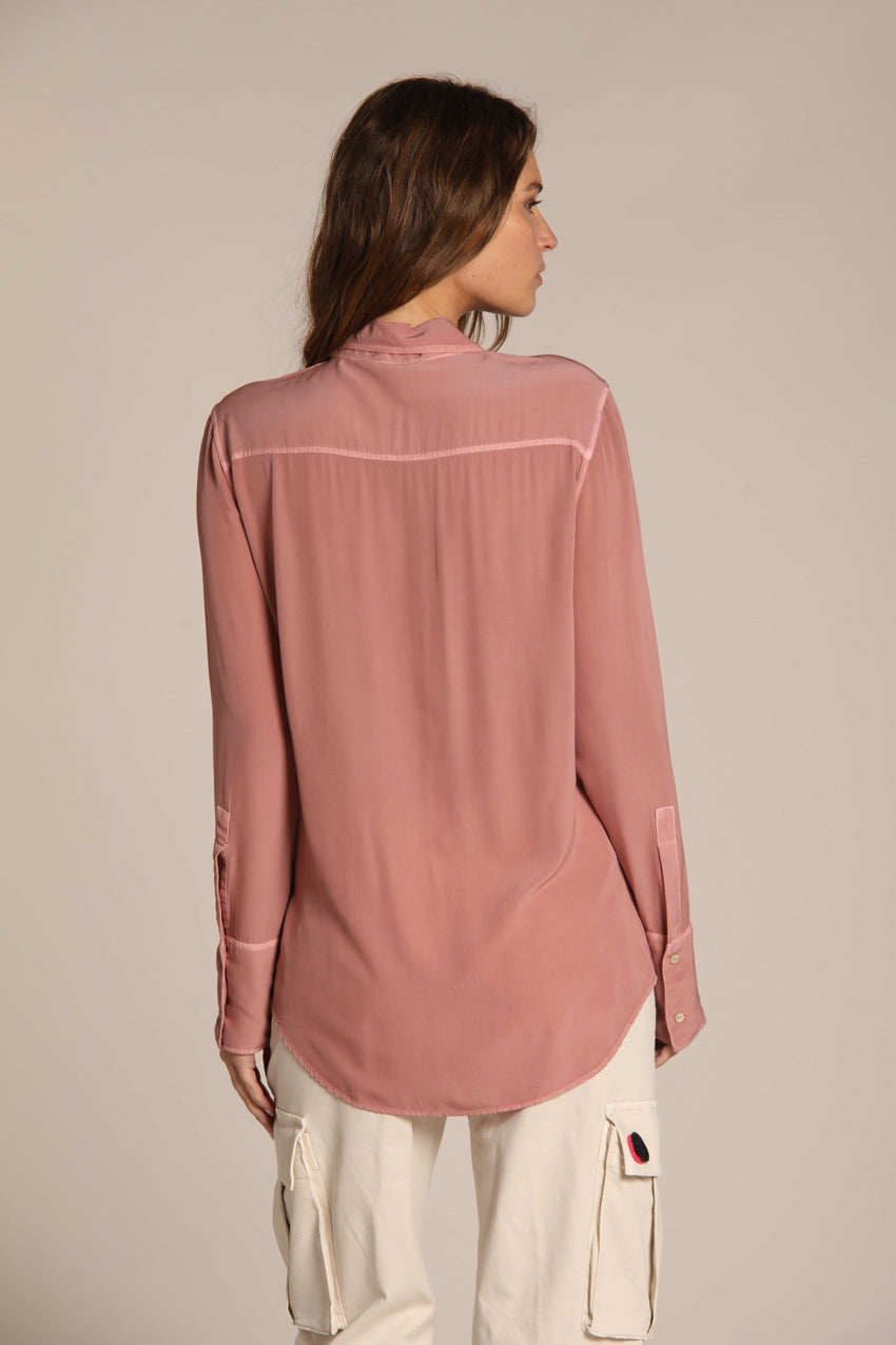 immagine 4 di camicia donna in popeline, modello Nicole, di colore rosa di Mason's