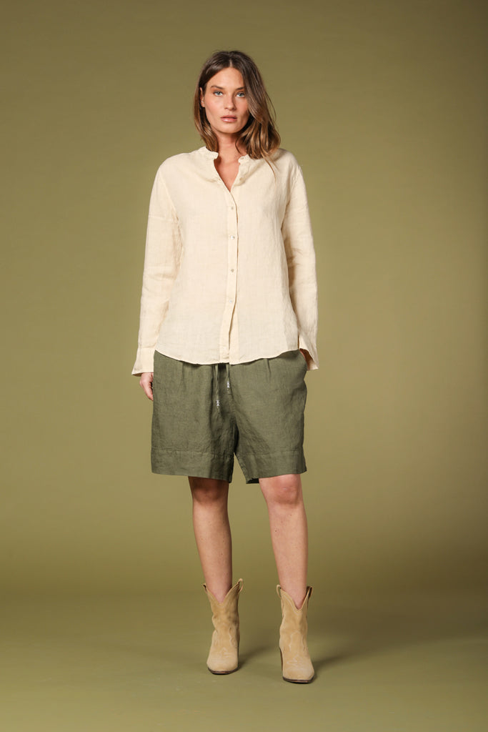 Image 2 of women's Delhi shirt in stucco color by Mason's