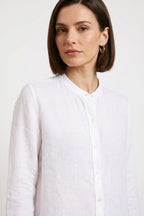 Delhi women's long-sleeved shirt in linen canvas