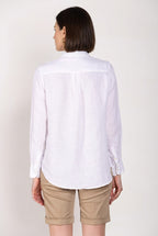 Delhi women's long-sleeved shirt in linen canvas