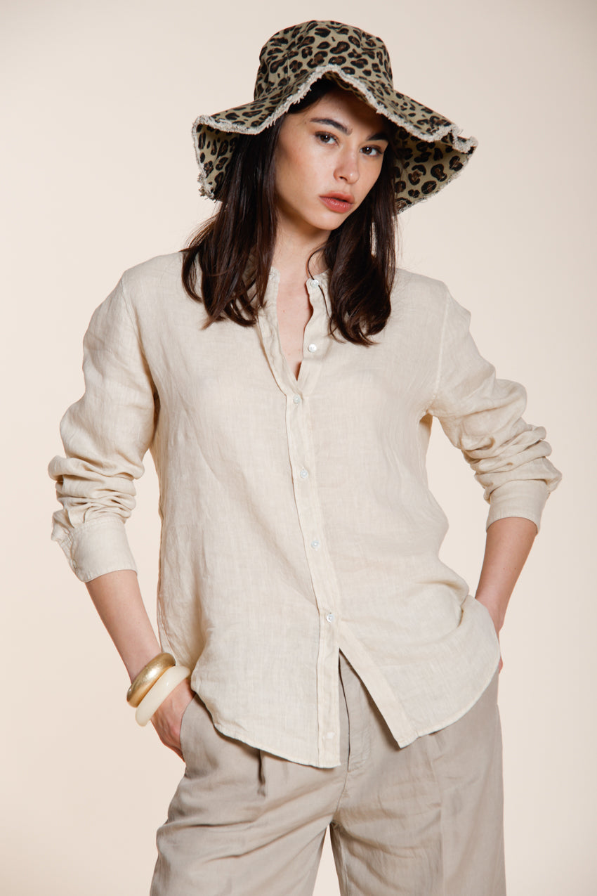 Delhi women's shirt long sleeve in linen canvas
