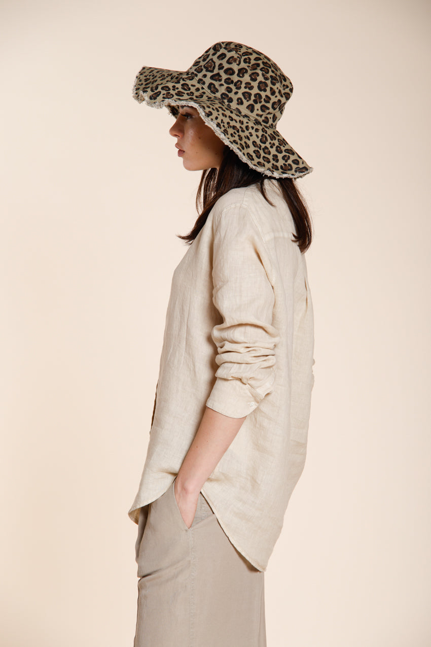 Delhi women's shirt long sleeve in linen canvas