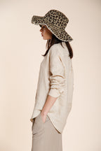 Delhi women's shirt long sleeve in linen canvas