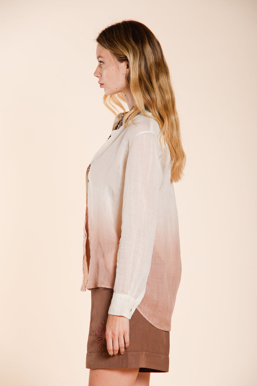 Delhi chemise femme à manches longues en ramie