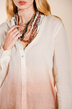 Delhi chemise femme à manches longues en ramie