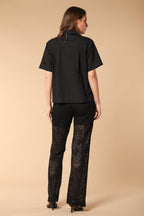 Florida camicia donna a manica corta in popeline