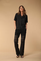 Florida camicia donna a manica corta in popeline