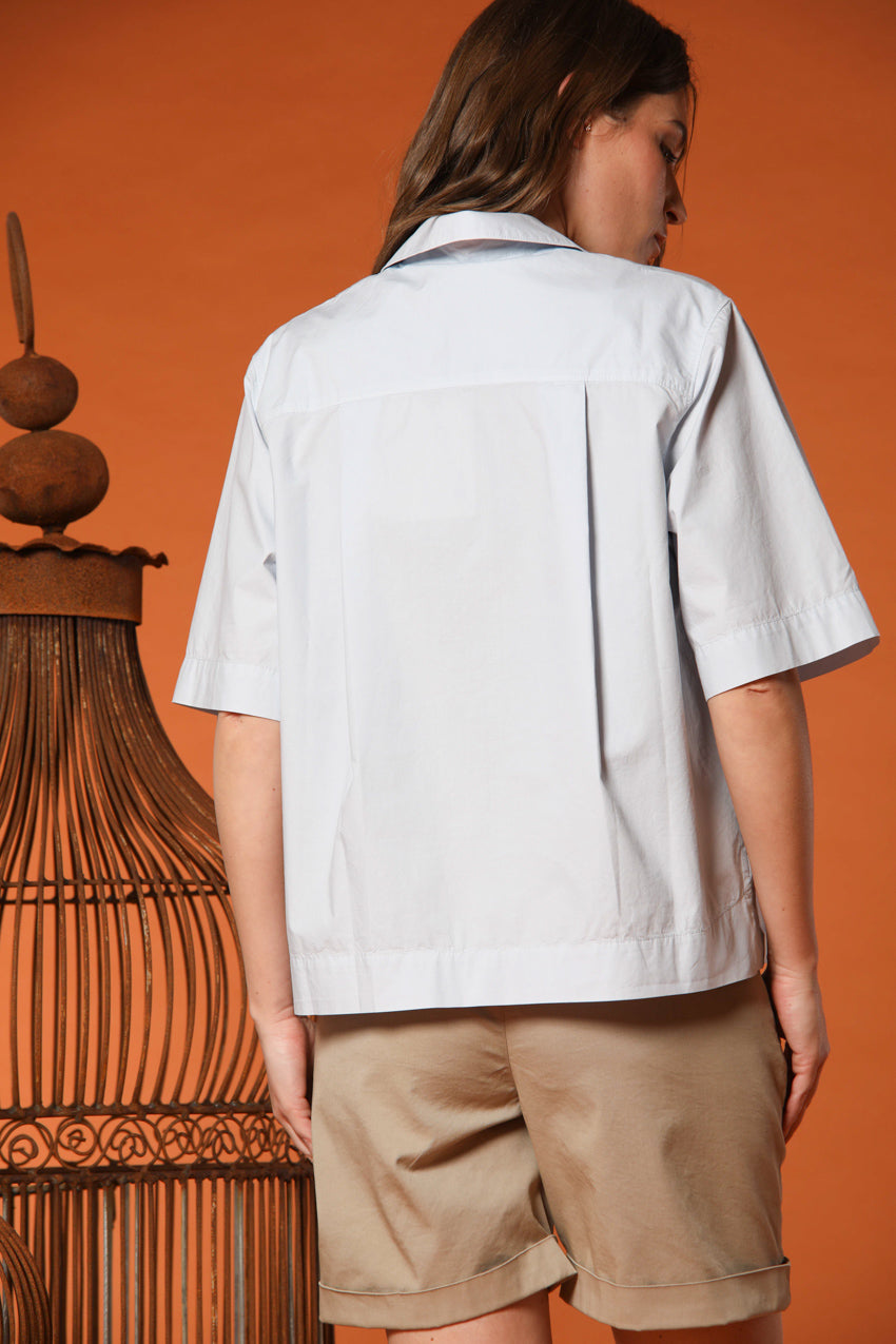 Florida camicia donna a manica corta in popeline
