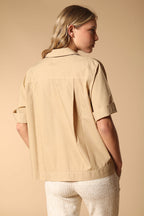 Florida camicia donna a manica corta in popeline