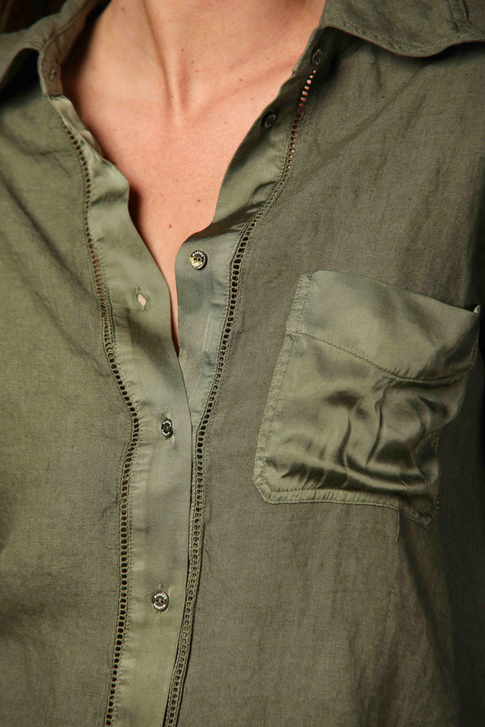 Image 3 of women's Nicole shirt in green by Mason's